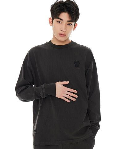 Свитшот с длинным рукавом с принтом salt washing