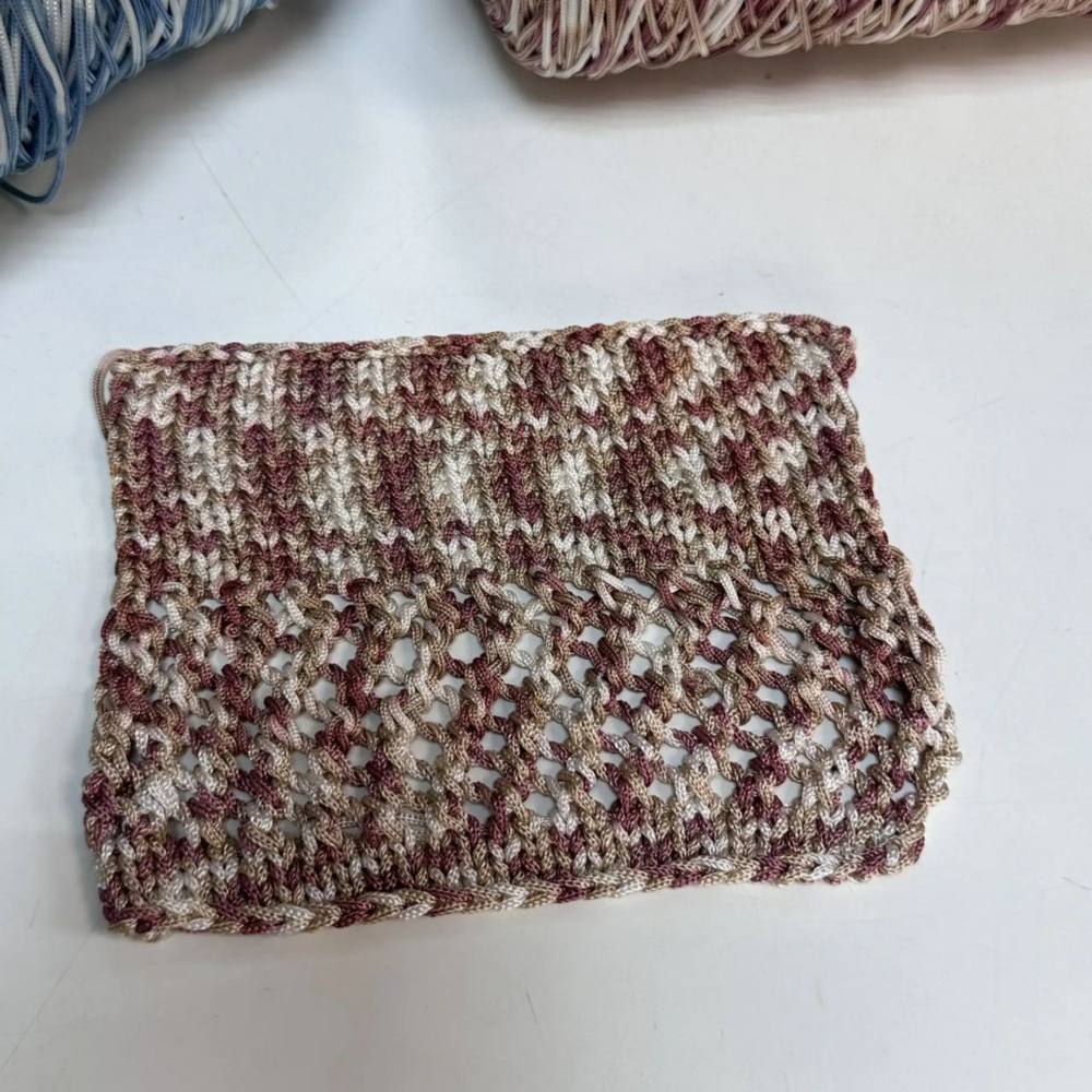 3478K - Missoni; 100% вискоза; 300м/100гр; col. 511, цвет: белый, бежевый, темно-розовый; S506