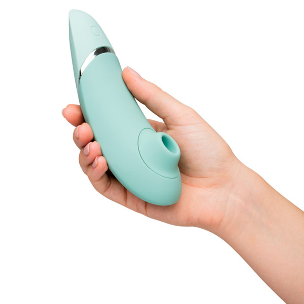 Светло-зеленый бесконтактный клиторальный стимулятор Womanizer Next Sage WZNT1SG8