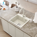 Мойка TOLERO BLADE-500 туман (белый), смеситель COLORADO белый №923 (туман)