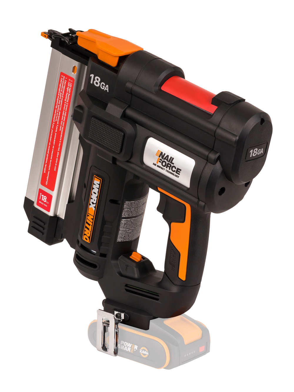 Аккумуляторный гвоздезабивной пистолет WORX WX842.9