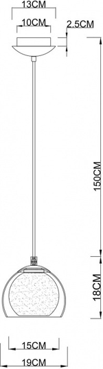 Подвесной светильник Arte Lamp RASTABAN A7984SP-1PB