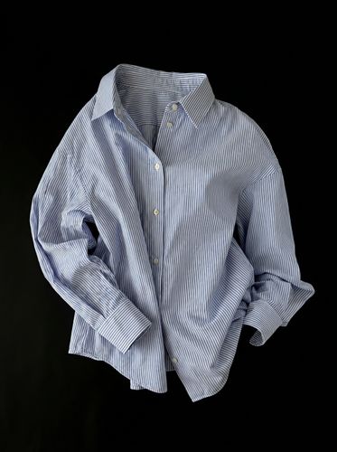 Рубашка оксфорд в полоску