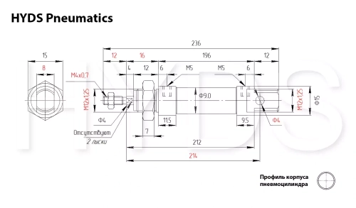 DSNU-8-150-P-A Пневмоцилиндр