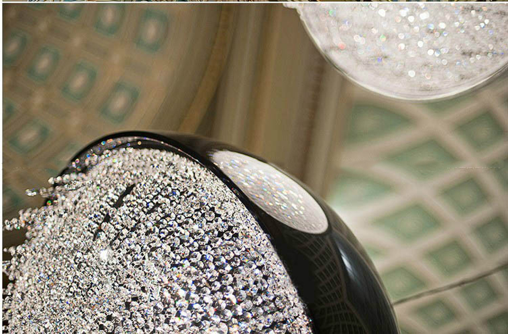 Pendant design lamp Ozero by Manooi D60 (Black)