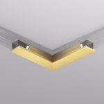 TR5723-SB Электрический коннектор для трека SHINE BASE 90° потолок-потолок, сатинированная латунь, алюминий
