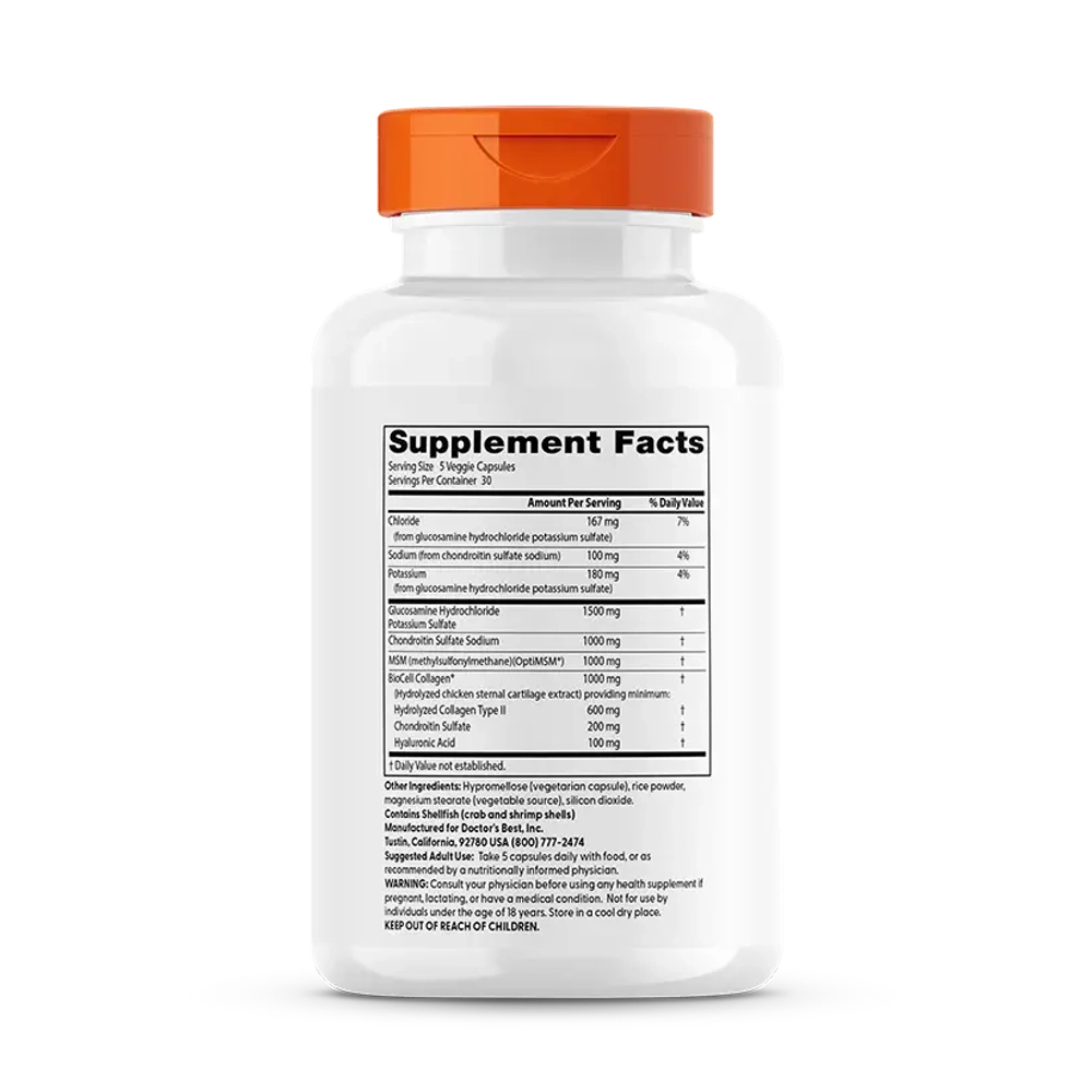 Glucosamine Chondroitin MSM + Hyaluronic Acid 150 капсул Doctors Best