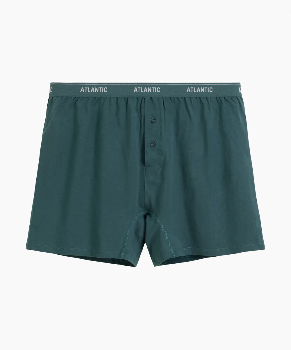 Мужские трусы боксеры Atlantic, 1 шт., хлопок, cветло-зелёные, RMX-001