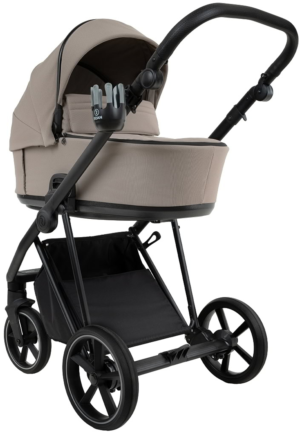 Детская коляска Roan Sol 2.0 3 в 1 с автокреслом Pituso Santiso Pro Black SLL/31/T Hazel/Black/руч.Black
