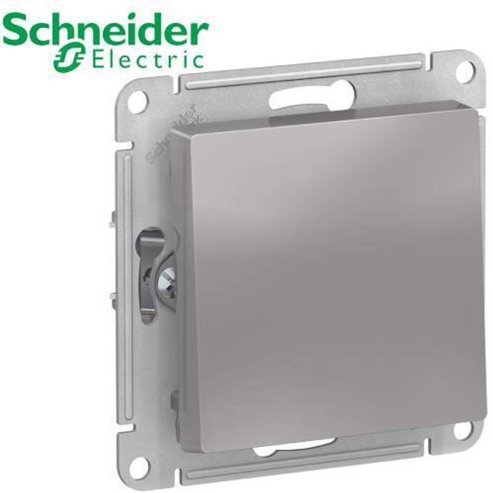 Выключатель 1-кл (алюминий) AtlasDesign Schneider ATN000311