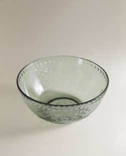 Zara Home миска из пластика, цвет зелёный, 15.6 см