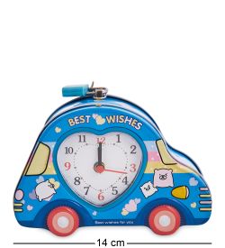 BX- 81/3 Метал. копилка с часами «Машина»