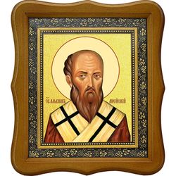 Альвиан Анейский Священномученик. Икона на холсте.