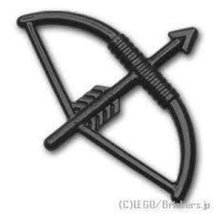 Лук со стрелой black