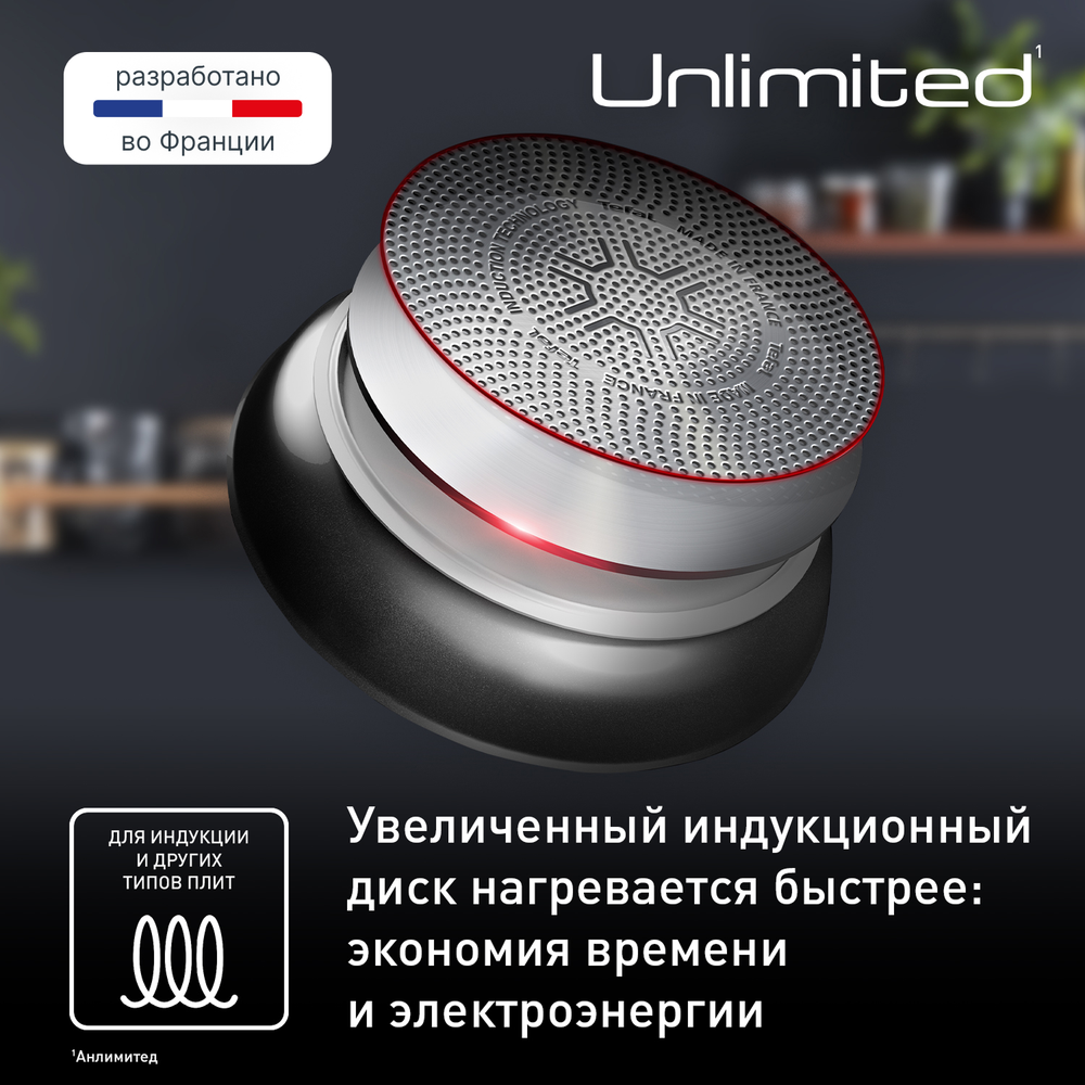Сковорода-гриль круглая Tefal Unlimited 26 см E2294074