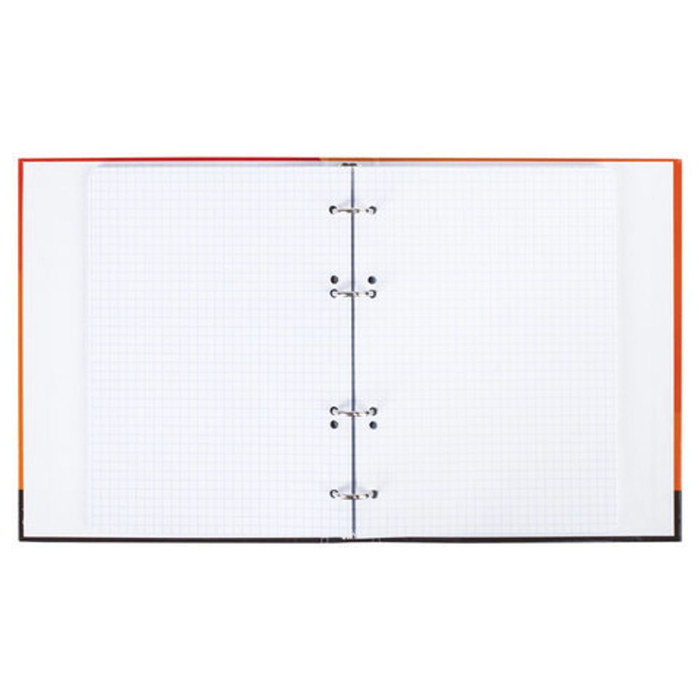 Тетрадь на кольцах А5 (175х215 мм), 120 л., картонная обложка, клетка, глянцевая ламинация, BRAUBERG, "Моноколор", 403275