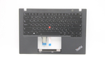 Верхняя панель с клавиатурой (топкейс) для ноутбука Lenovo ThinkPad T41s Gen 2. раскладка - русская, с подсветкой, черная (5M11C47973), оригинал