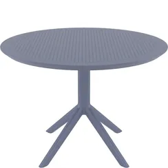 Пластиковый стол Sky Ø105 см, серый