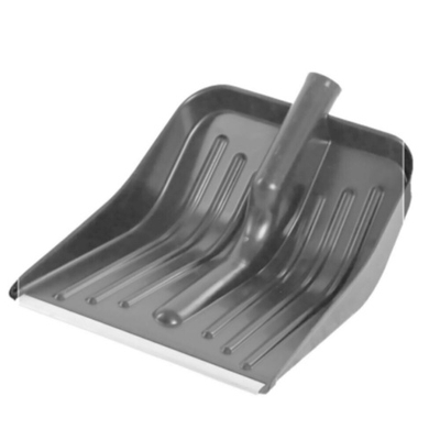 Лопата снеговая "Комбат" 430*370см с алюминиевой кромкой (черный)