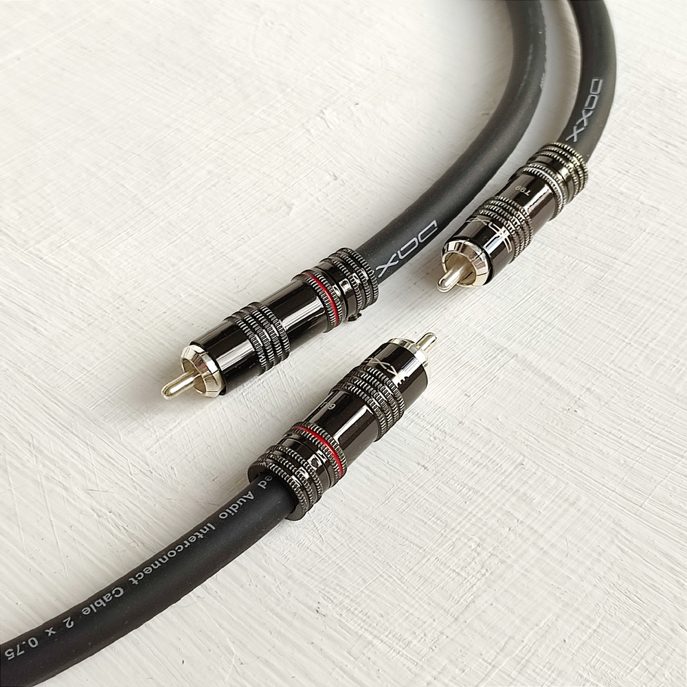 DAXX Y109 Аудио кабель-разветвитель 2RCA-1RCA из посребренной монокристаллической меди 2х0,75мм2. High Grade. D=9mm