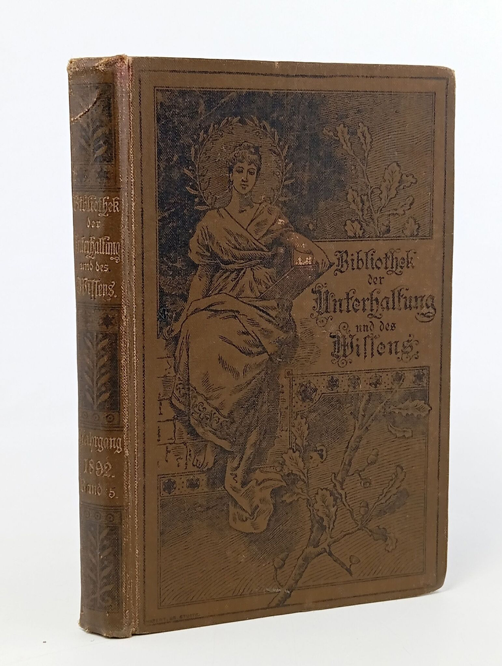 Книга антикварная: Библиотека развлечений и знаний. Выпуск 5.1892 год. На немецком языке
