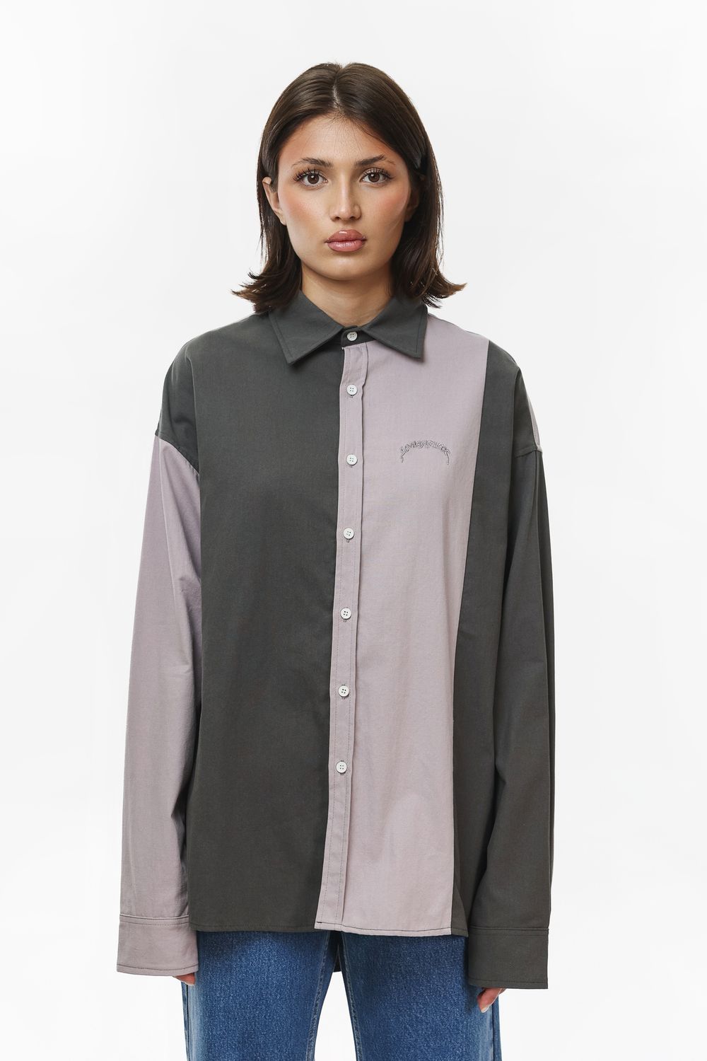 Сорочка мужская Ymkashix Puff лиловая