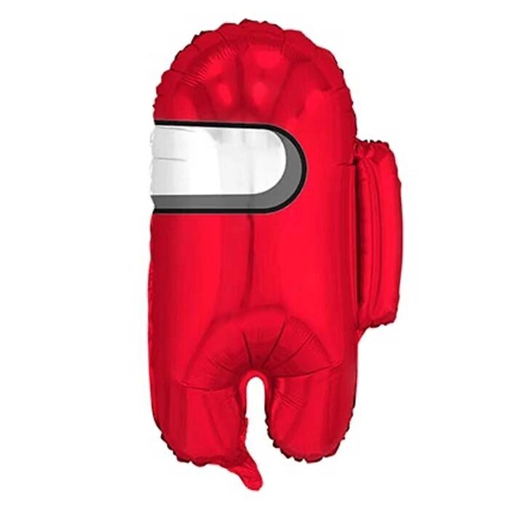 Шар фигура Космонавтик красный, Among us, 65 см