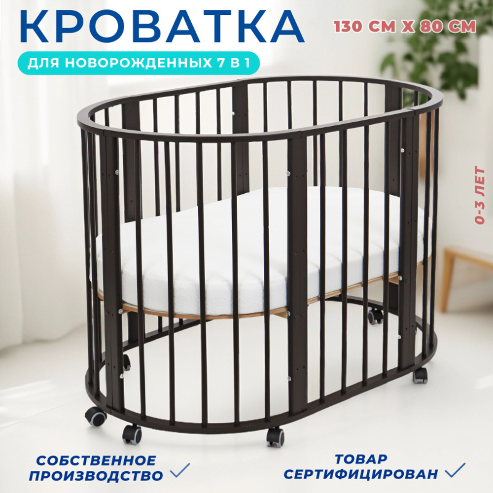 Кроватка ЗАЙКА 7 в 1