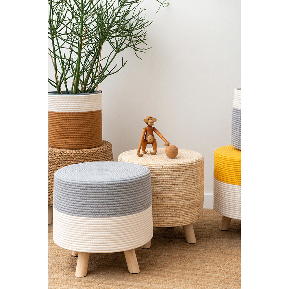 Пуф 40х40см Bergenson Bjorn Sonja светло-бежевый