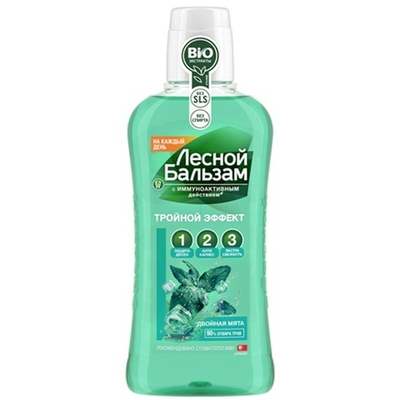 Лесной б-м Опол-ль д/дёсен Тройной Эффект экстрасвеж-ть (мята) 400мл