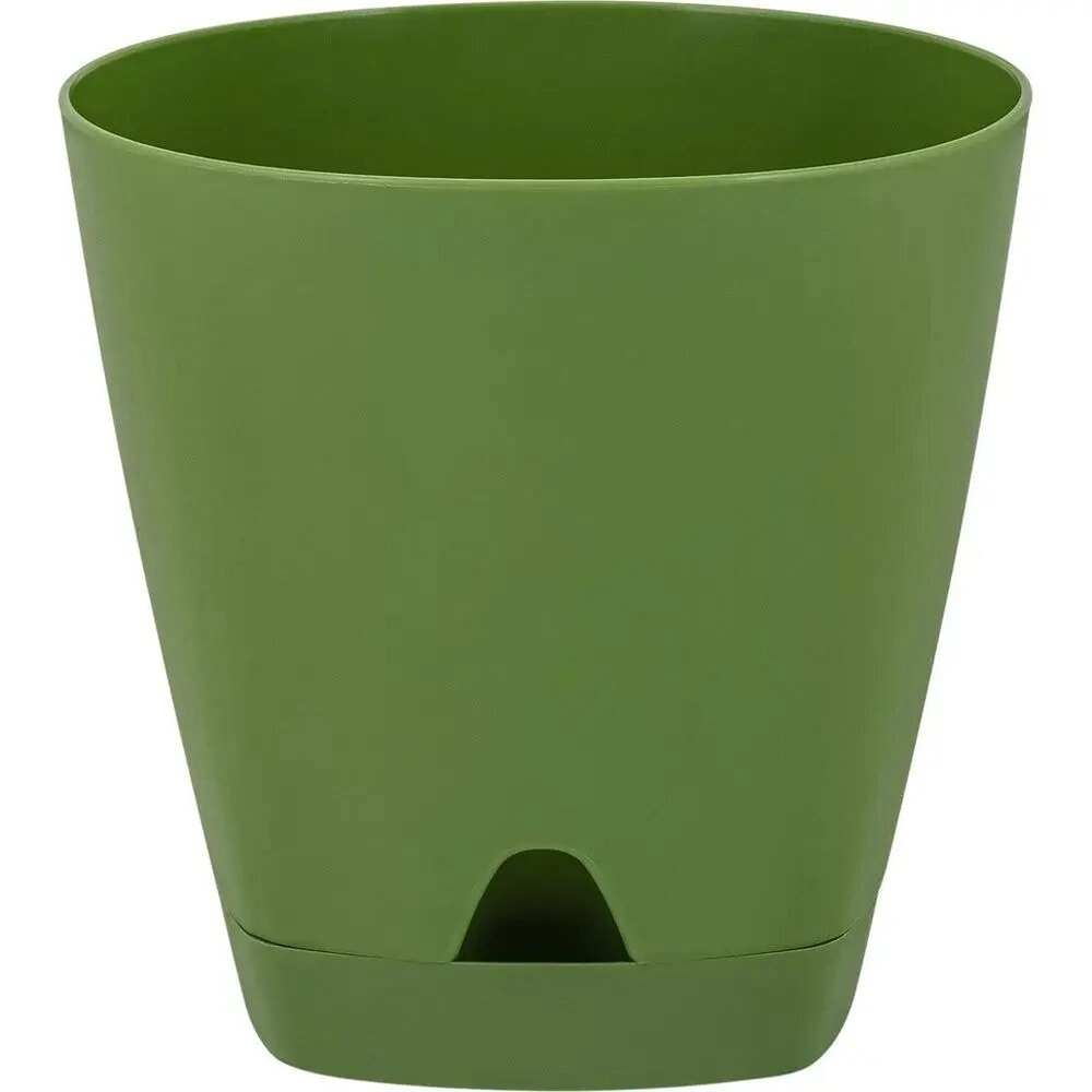 Горшок для цветов AMSTERDAM D 250mml с прикорневым поливом оливковый