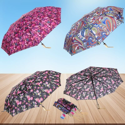 Зонт женский полуавтомат «Ампир», микс 4 цвета, 8 спиц, d-100см, длина в слож. виде 30см