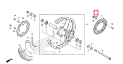 90511-KRH-780. WASHER, 8MM