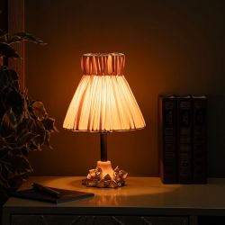 Настольная лампа Орхидея Лайм Айвори с абажуром Адель Айвори