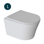 Унитаз подвесной безободковый WAVE TREND сид. дюропласт, м/л, быстр, БЕЛЫЙ глянец (L)