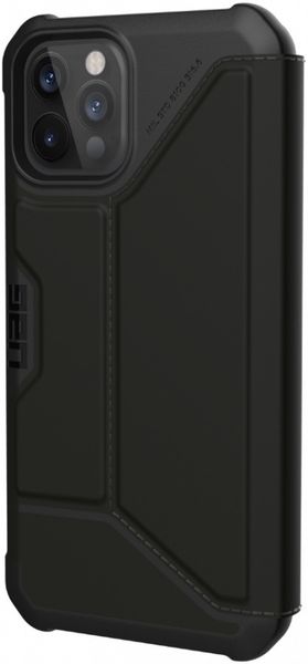 Чехол-книжка Uag Metropolis кожа для iPhone 12/ 12 Pro 6.1" черный (Black) 112356118340
