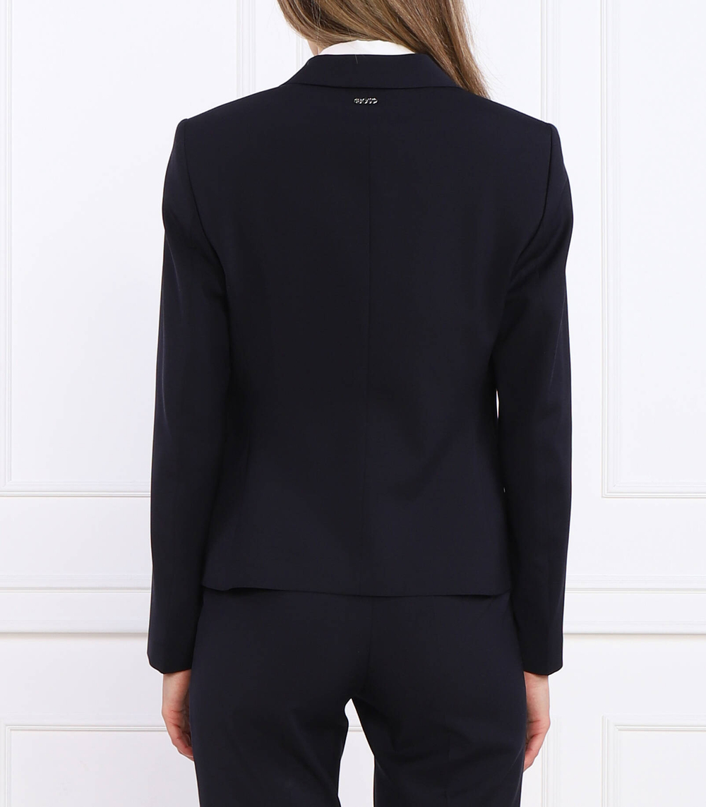 хлопковый пиджак jarua BOSS BLACK - темно-синий(50490020)