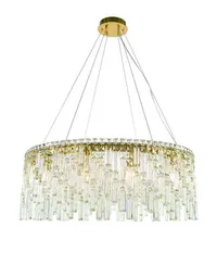 6073P/12A PLATING BRASS H+CLEAR (1) Люстра NW