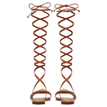 Valentino One Stud Leather One Strap Sandals Women"s Brown