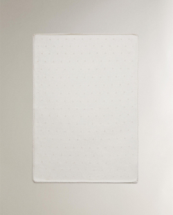 Zara Home плед детский из хлопка, оранжевый, 70x100 см