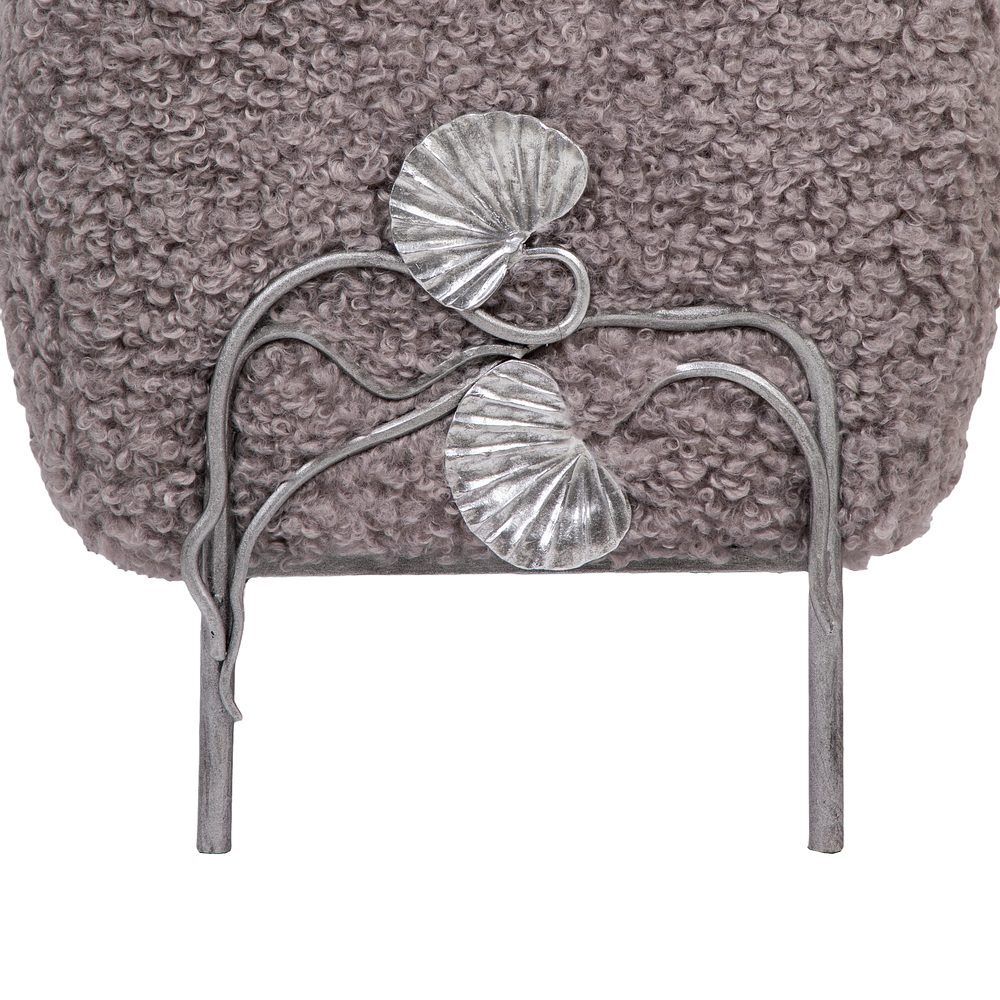 Банкетка Нимфея Серый Античное Серебро