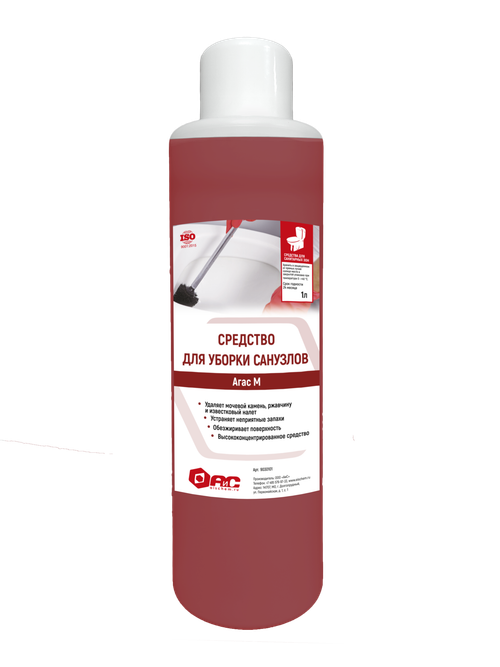 Кислотный гель для унитаза (концентрат) Агас М, 1л