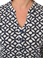 Блузка БЛ-22/синебелый-иллюзия