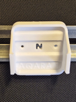 Набор 3 шт. Крепление для одноканального реле Aqara T1 (с нейтралью) на DIN-рейку SSM-U01, 3D печать, белое