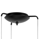 813137 Люстра GLOBO 3х40W E14 черный/белый