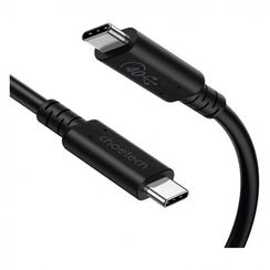 Кабель Choetech USB C 4.0 PD 100 Вт, 8К, 40 Гбит/с, 0.8 м (XCC-1028) XCC-1028-BK, черный