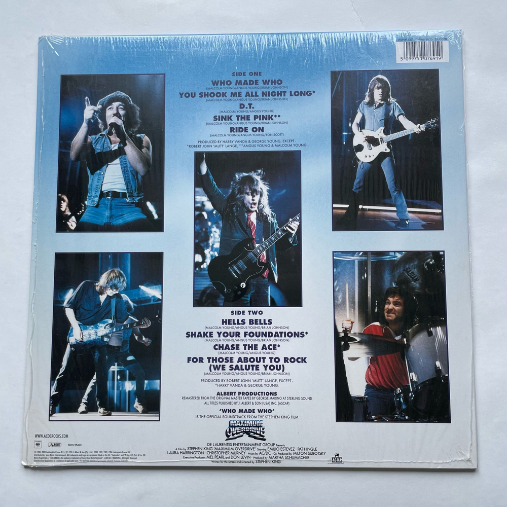 Винтажная виниловая пластинка LP AC DC Who Made Who (Европейский Союз 2009)