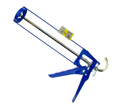 Пистолет для герметика скелетный "профи" синий ПС-430, Чеглок