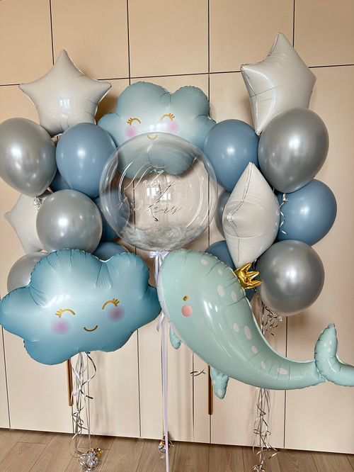 Набор воздушных шаров на выписку из роддома