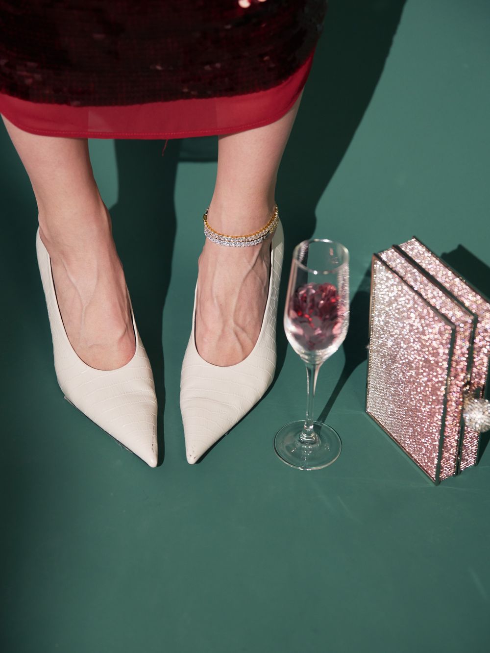 ЮБКА В ПАЙЕТКАХ BORDO